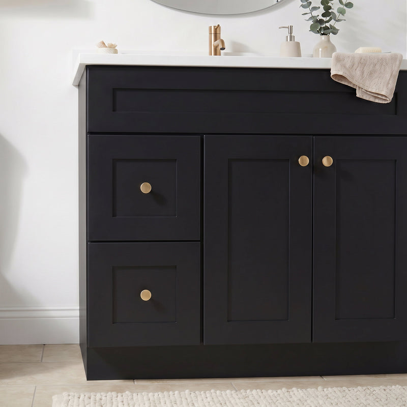 36" Shaker Bathroom Vanity – Black