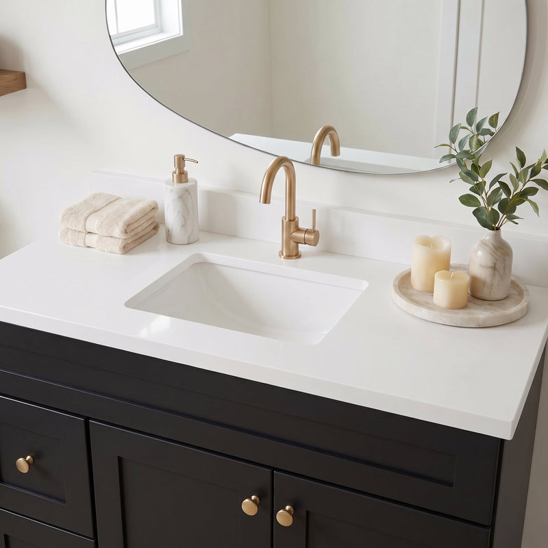 42" Shaker Bathroom Vanity – Black