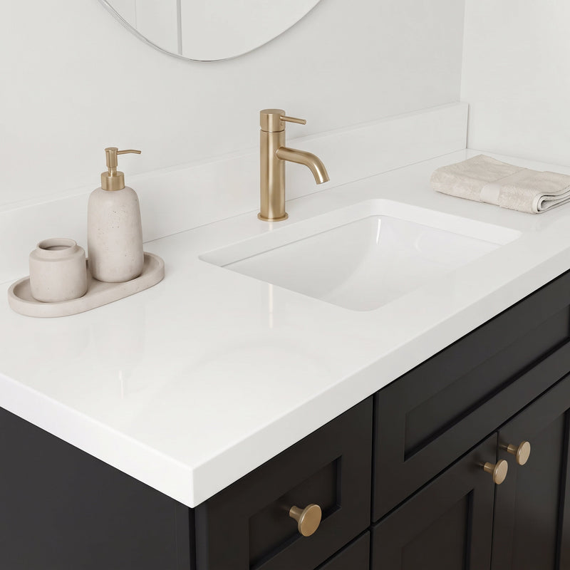 48" Shaker Bathroom Vanity – Black