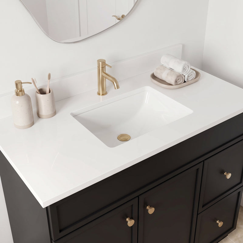 36" Slim Shaker Bathroom Vanity – Black