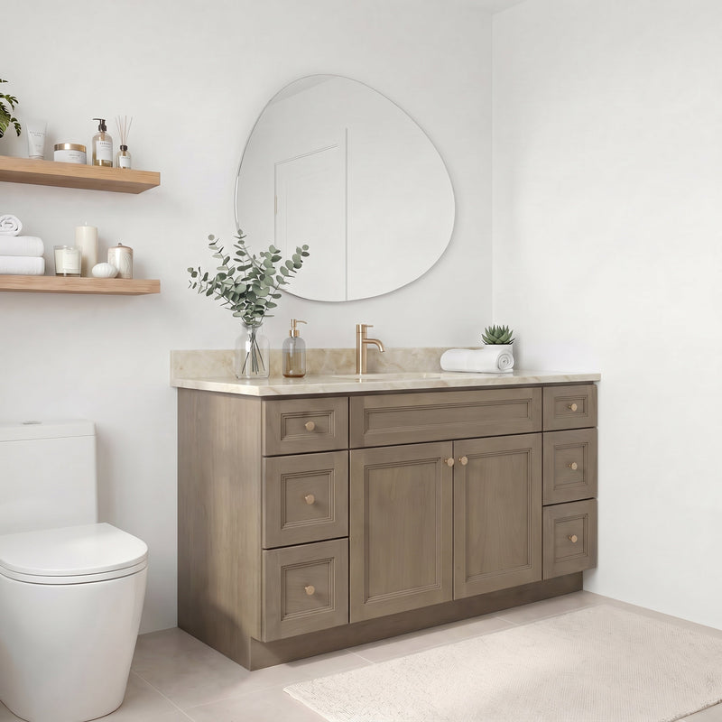 60" Shaker Bathroom Vanity – Willowdale – Single Sink