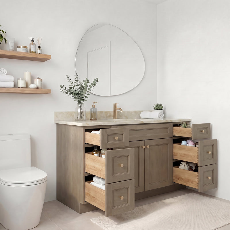60" Shaker Bathroom Vanity – Willowdale – Single Sink