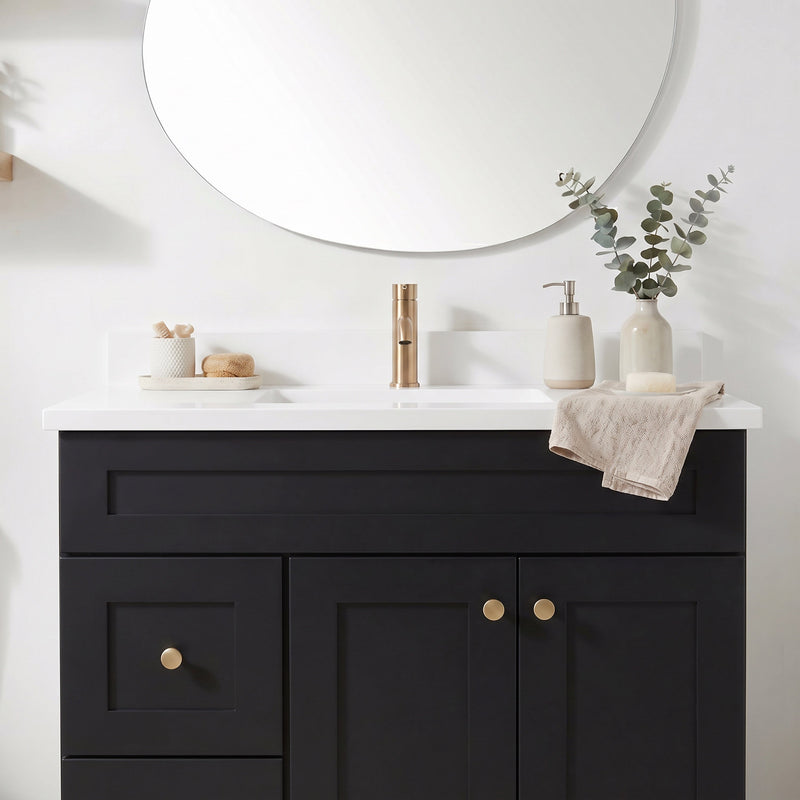 36" Shaker Bathroom Vanity – Black