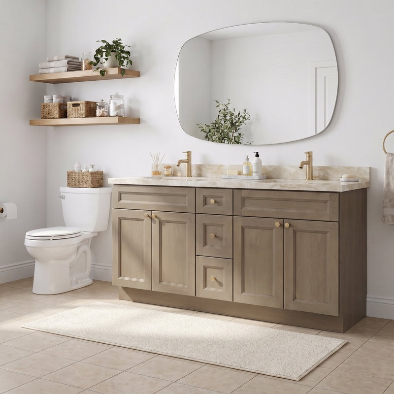 72" Shaker Bathroom Vanity – Willowdale – Double Sink