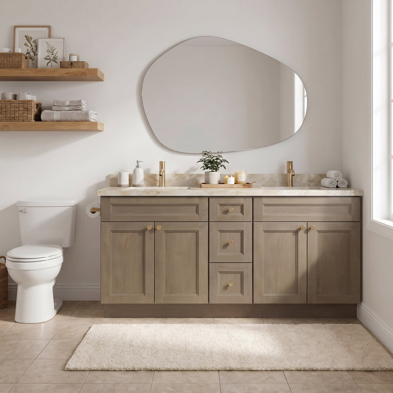 72" Shaker Bathroom Vanity – Willowdale – Double Sink