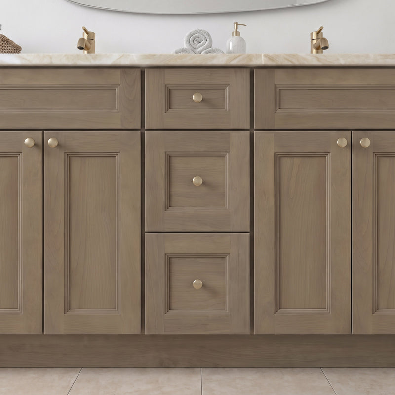84" Shaker Bathroom Vanity – Willowdale – 6 Drawers