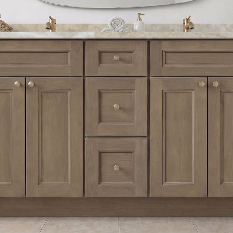 84" Shaker Bathroom Vanity – Willowdale – 9 Drawers
