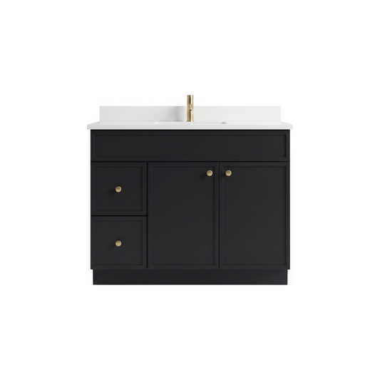 42" Slim Shaker Bathroom Vanity – Black