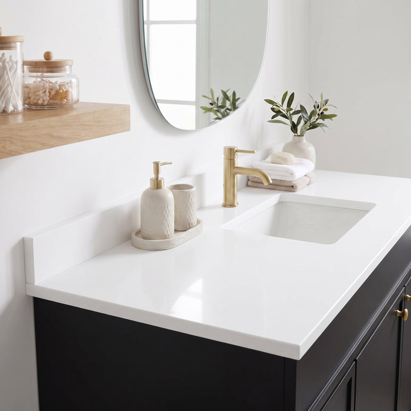 42" Slim Shaker Bathroom Vanity – Black