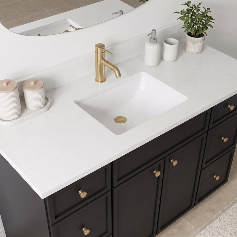 48" Slim Shaker Bathroom Vanity – Black