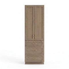 Willowdale Linen Tower Cabinet — Solid Oak